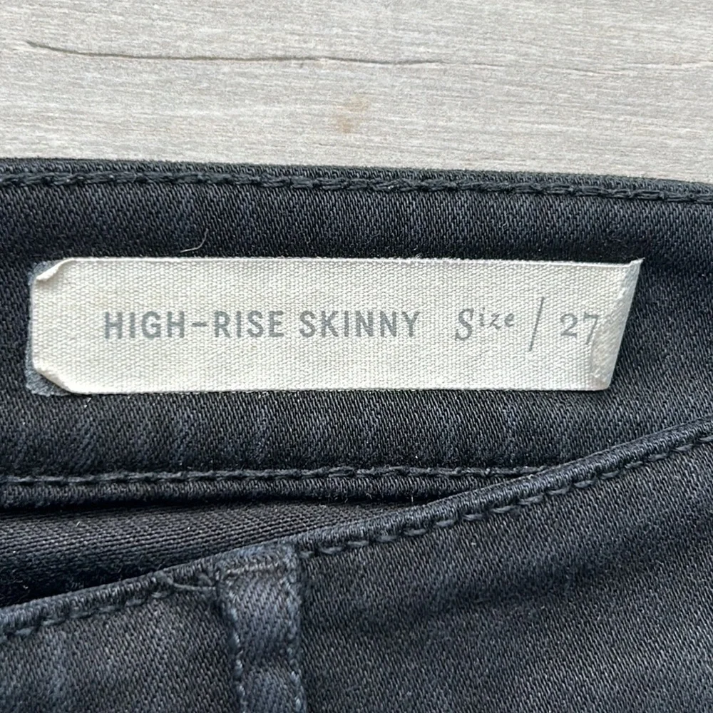 Pilcro and the letterpress high rise skinny jeans size 27 in black